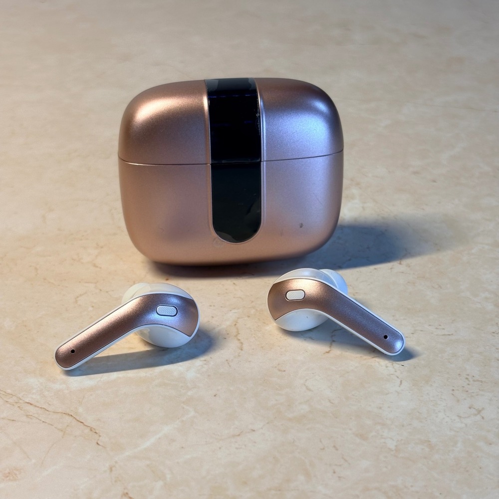 Tagry X08 True Wireless Earbuds Rose Gold Bluetooth In-Ear Headphones with Case